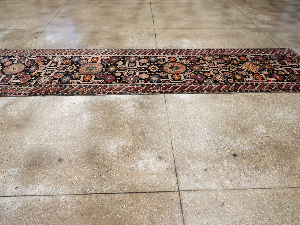 Antique Caucasian Perpedil Long Runner, No.31083 - Gss