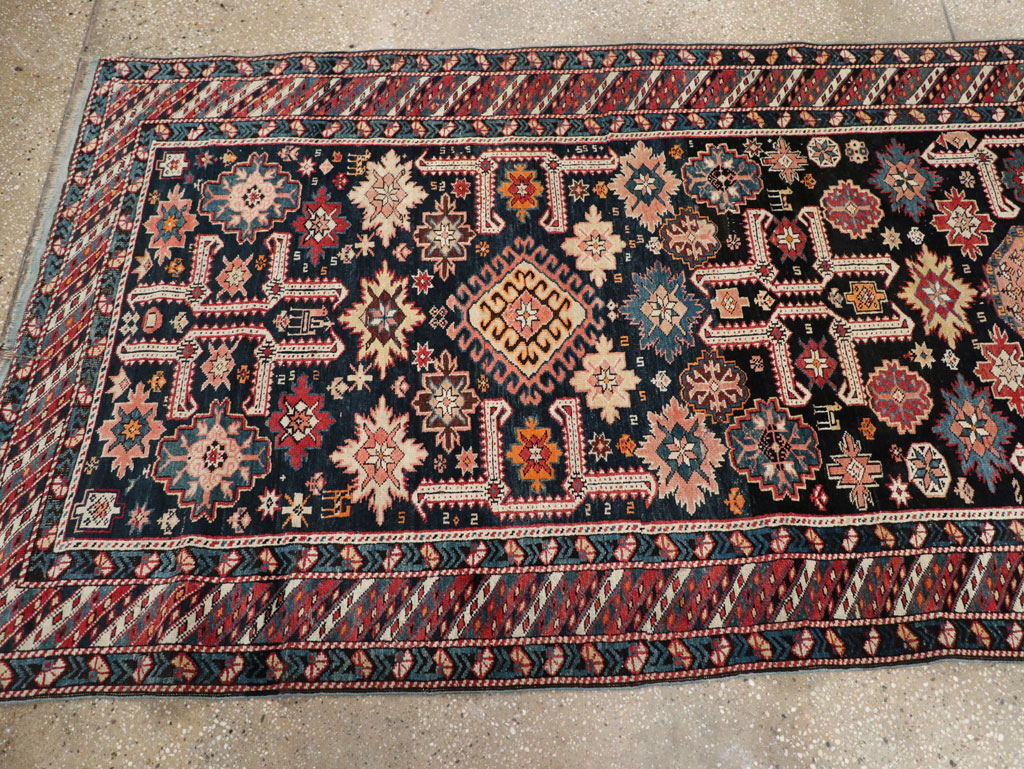 Antique Caucasian Perpedil Long Runner, No.31083 - Gss