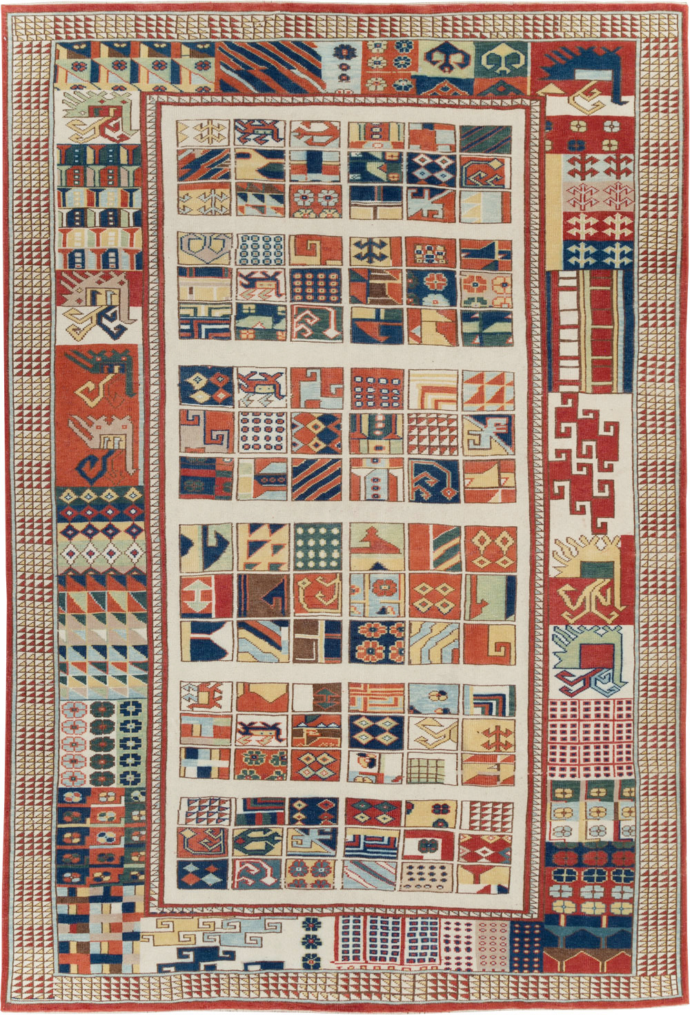 Vintage Turkish Anatolian Accent Carpet, No.31097 - Gss