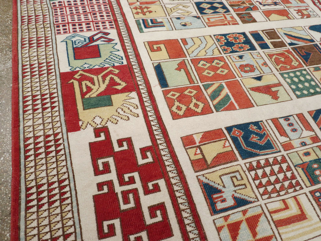 Vintage Turkish Anatolian Accent Carpet, No.31097 - Gss