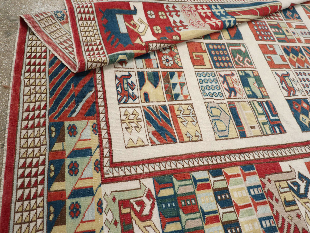 Vintage Turkish Anatolian Accent Carpet, No.31097 - Gss