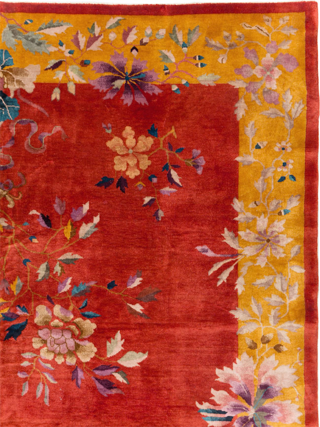 Vintage Chinese Art Deco Room Size Carpet, No.31098 - Gss