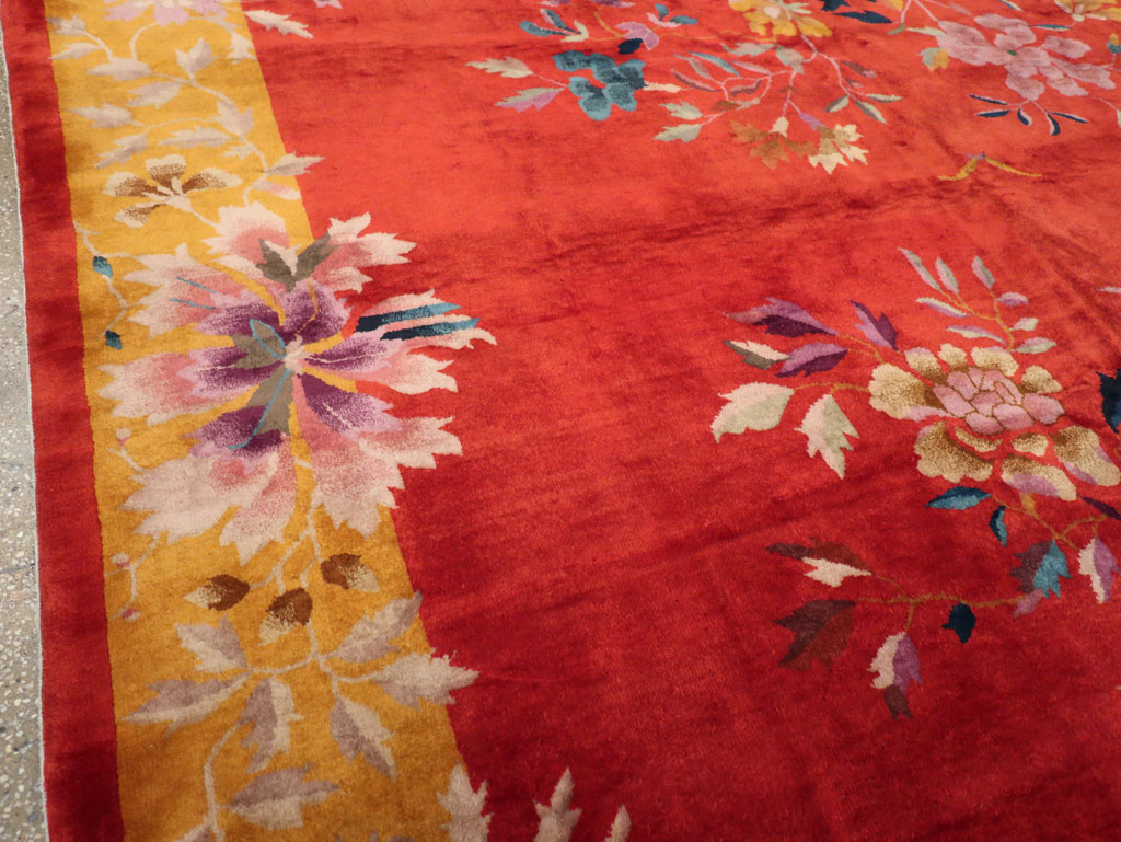 Vintage Chinese Art Deco Room Size Carpet, No.31098 - Gss