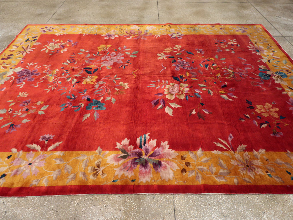 Vintage Chinese Art Deco Room Size Carpet, No.31098 - Gss