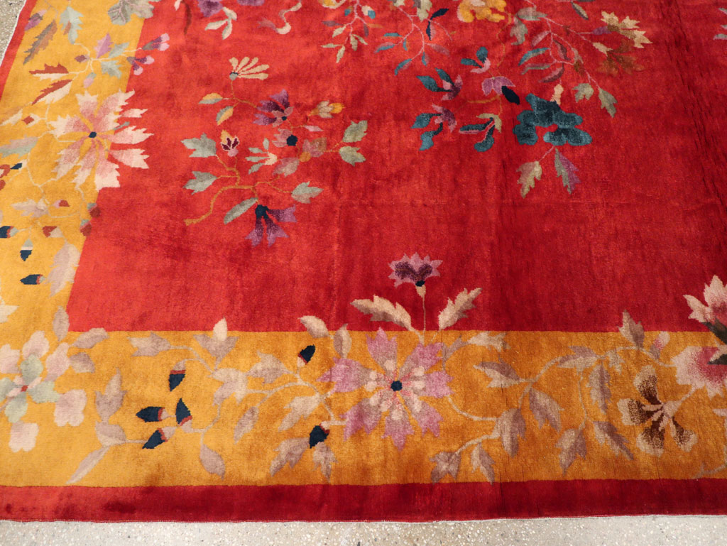 Vintage Chinese Art Deco Room Size Carpet, No.31098 - Gss