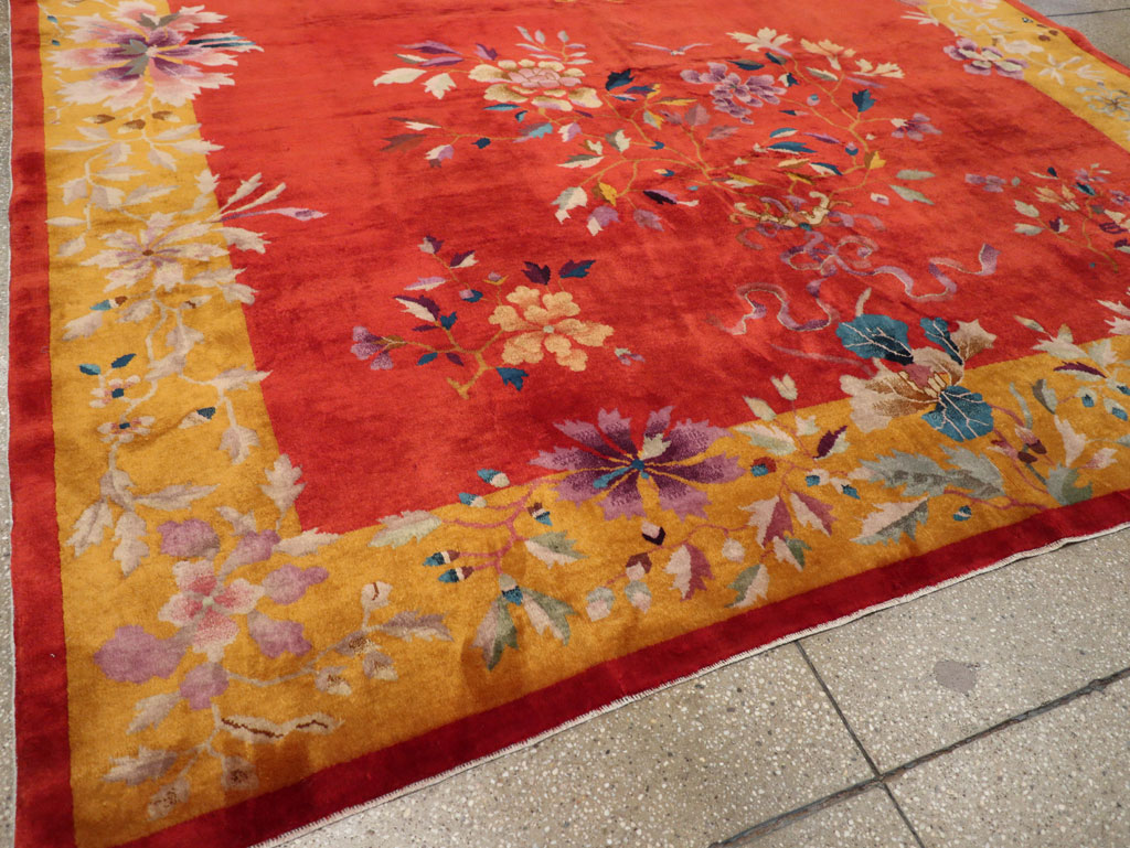 Vintage Chinese Art Deco Room Size Carpet, No.31098 - Gss