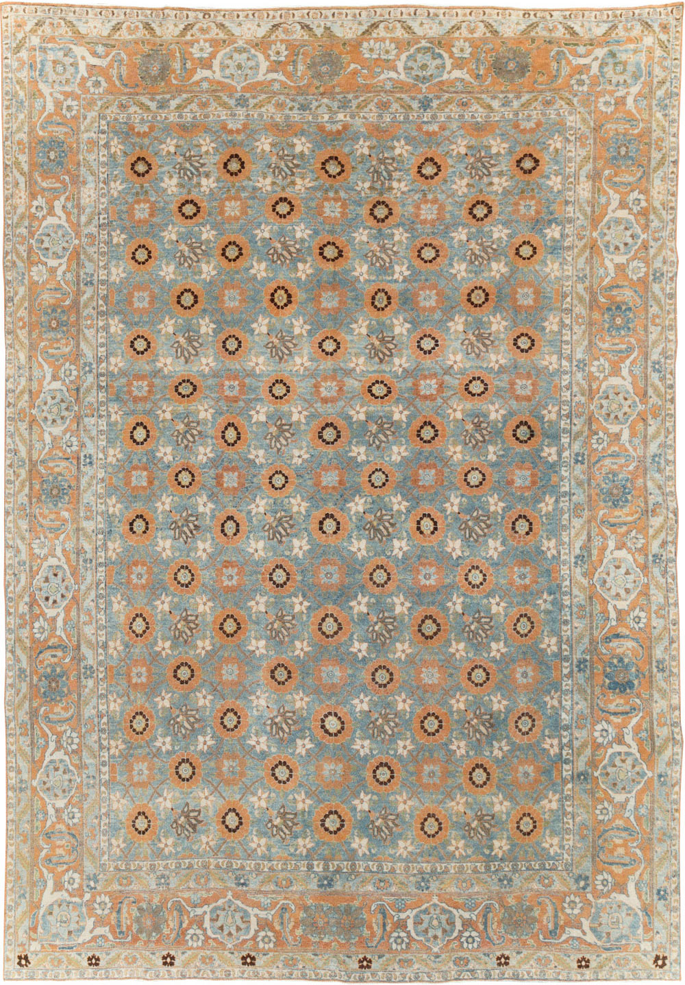 Antique Persian Veramin Small Room Size Rug, No.31102 - Gss