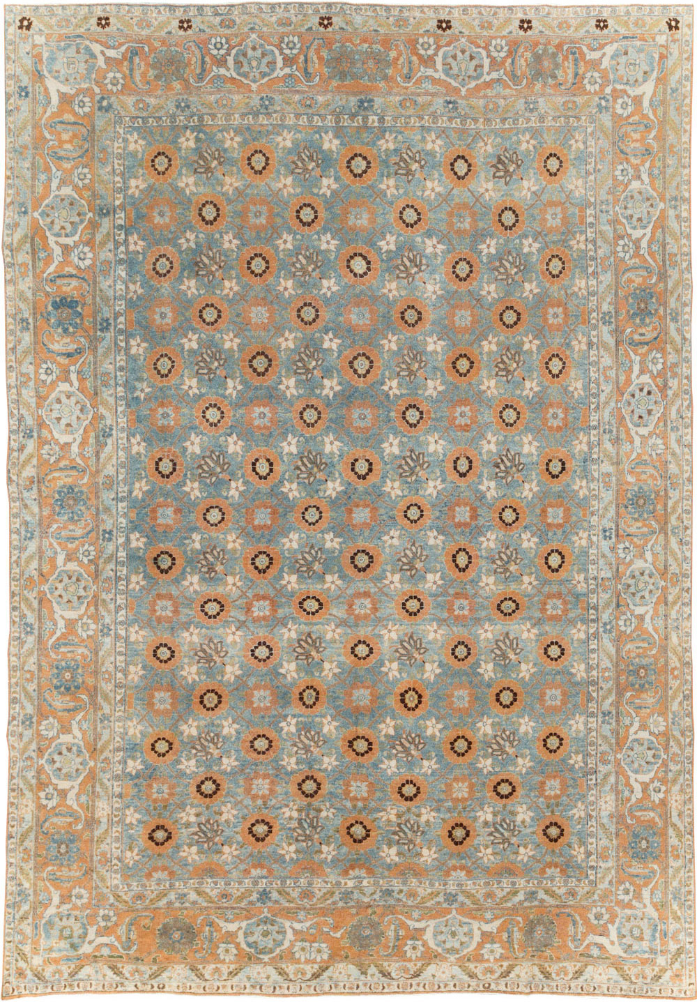 Antique Persian Veramin Small Room Size Rug, No.31102 - Gss