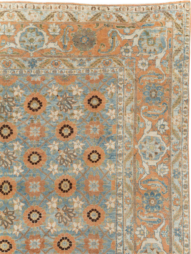 Antique Persian Veramin Small Room Size Rug, No.31102 - Gss