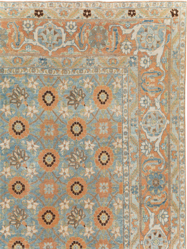Antique Persian Veramin Small Room Size Rug, No.31102 - Gss