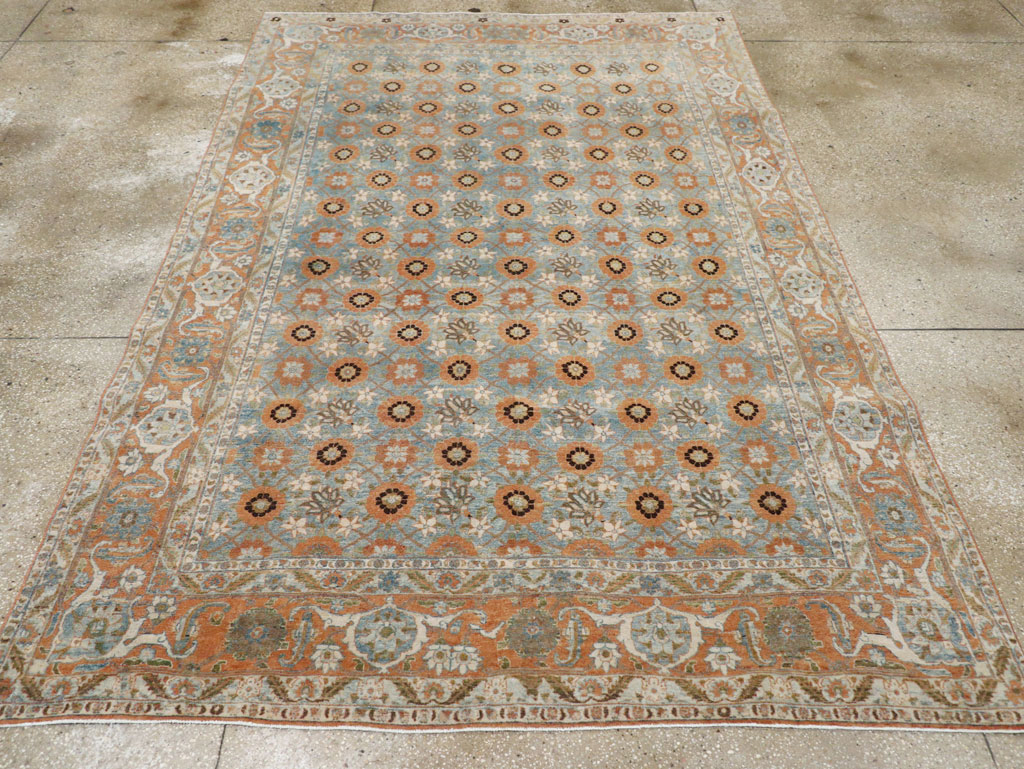 Antique Persian Veramin Small Room Size Rug, No.31102 - Gss