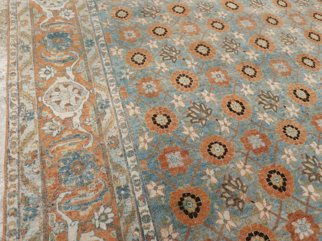 Antique Persian Veramin Small Room Size Rug, No.31102 - Gss