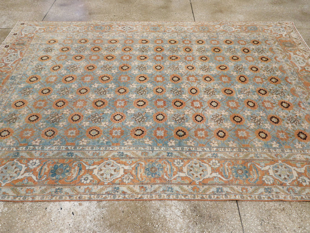 Antique Persian Veramin Small Room Size Rug, No.31102 - Gss