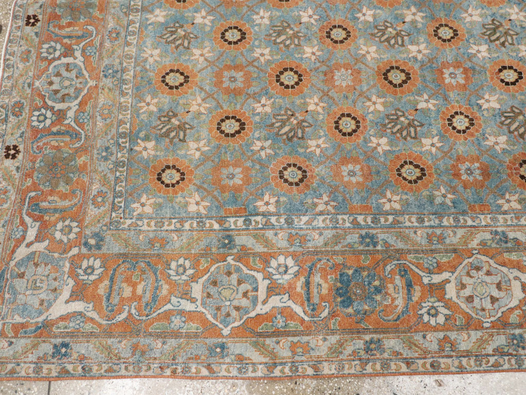 Antique Persian Veramin Small Room Size Rug, No.31102 - Gss