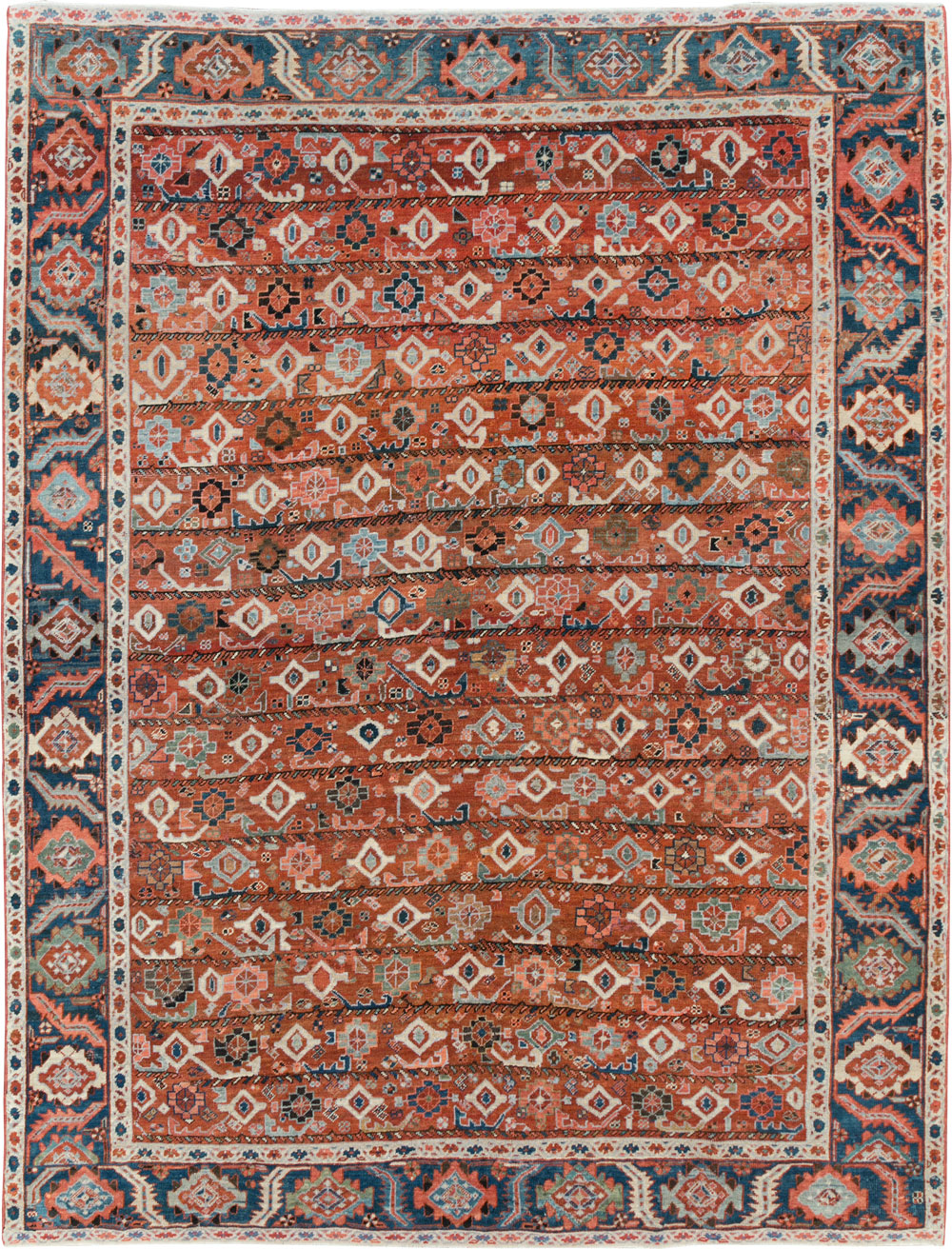 Antique Persian Heriz Room Size Carpet, No.31103 - Gss