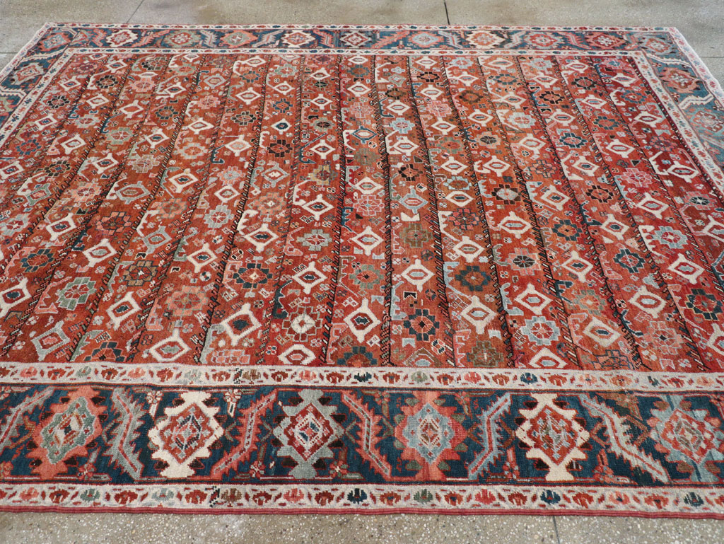 Antique Persian Heriz Room Size Carpet, No.31103 - Gss