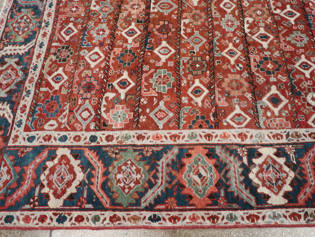 Antique Persian Heriz Room Size Carpet, No.31103 - Gss