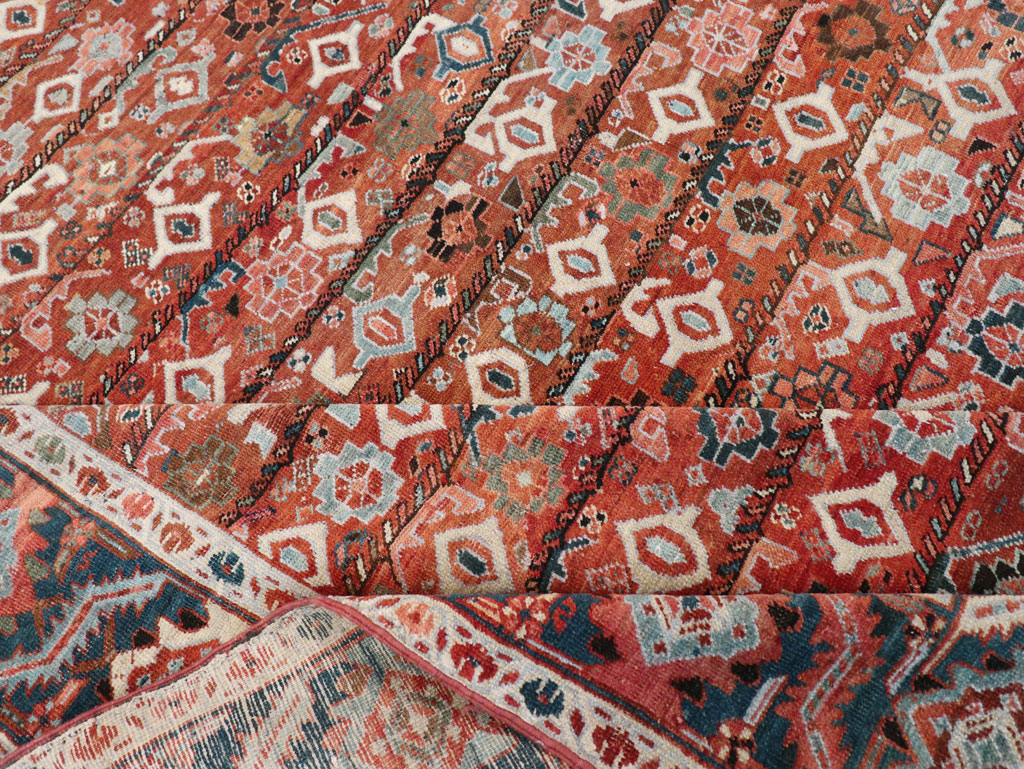 Antique Persian Heriz Room Size Carpet, No.31103 - Gss