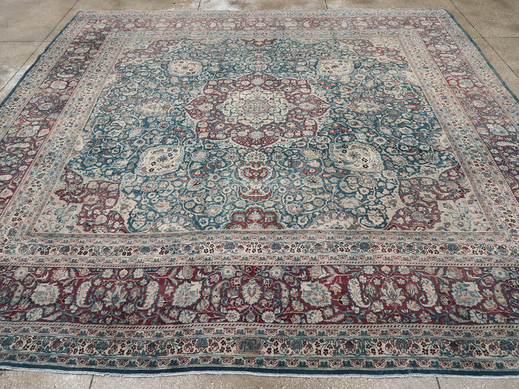 Antique Persian Mashad Large Room Size Carpet, No.31105 - Gss