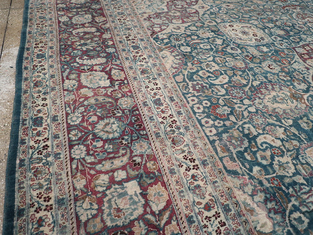 Antique Persian Mashad Large Room Size Carpet, No.31105 - Gss