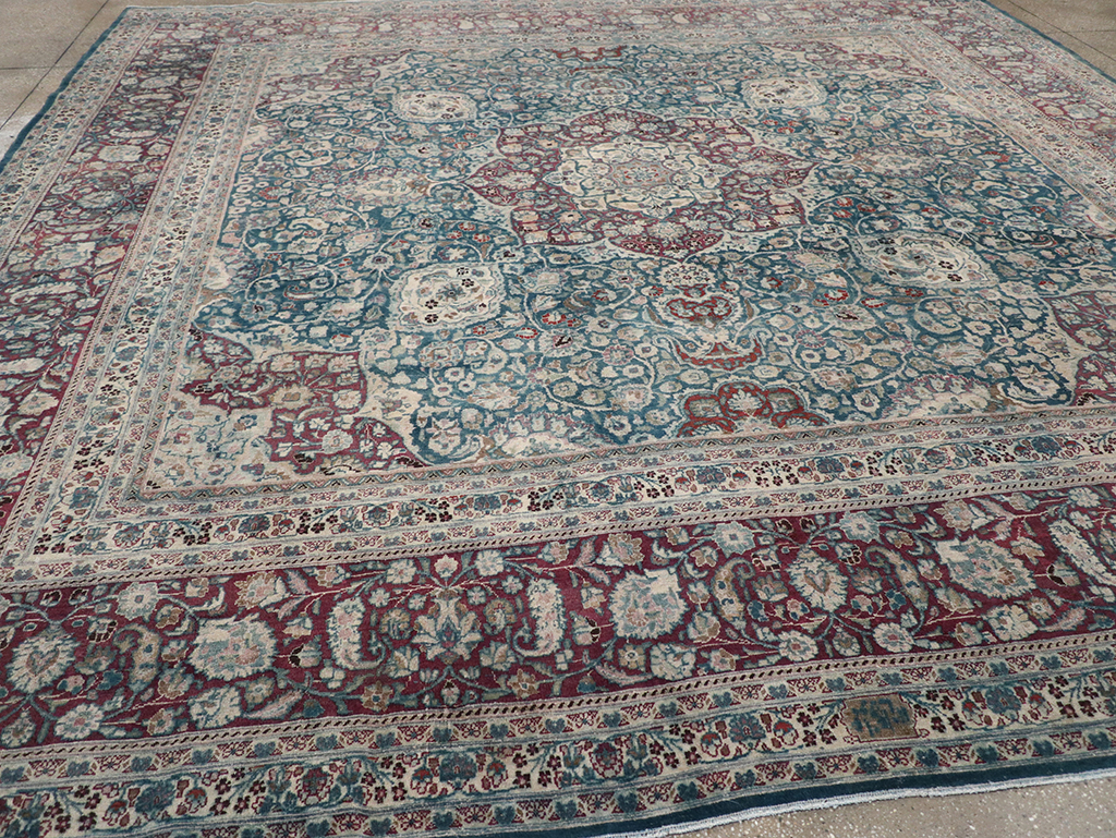 Antique Persian Mashad Large Room Size Carpet, No.31105 - Gss