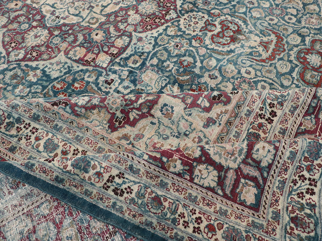 Antique Persian Mashad Large Room Size Carpet, No.31105 - Gss