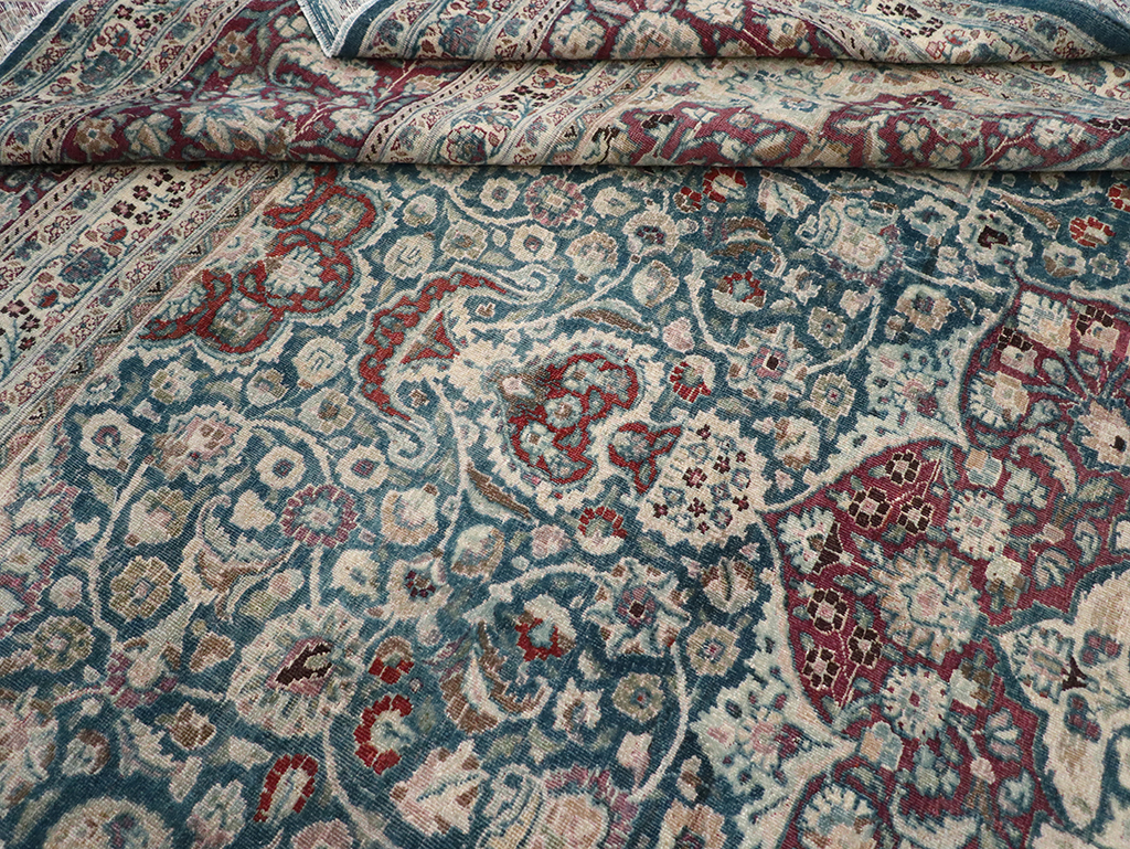 Antique Persian Mashad Large Room Size Carpet, No.31105 - Gss