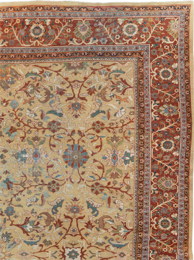 Antique Persian Mahal Oversize Carpet, No.31106 - Gss