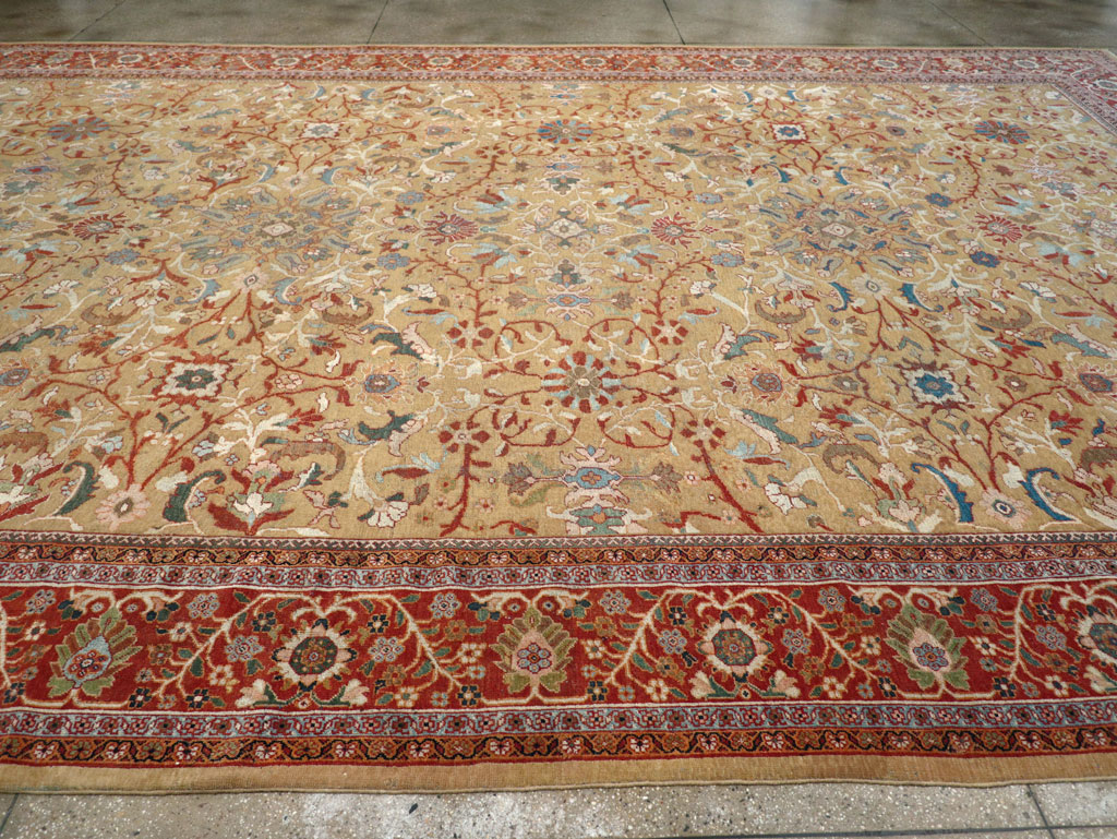 Antique Persian Mahal Oversize Carpet, No.31106 - Gss