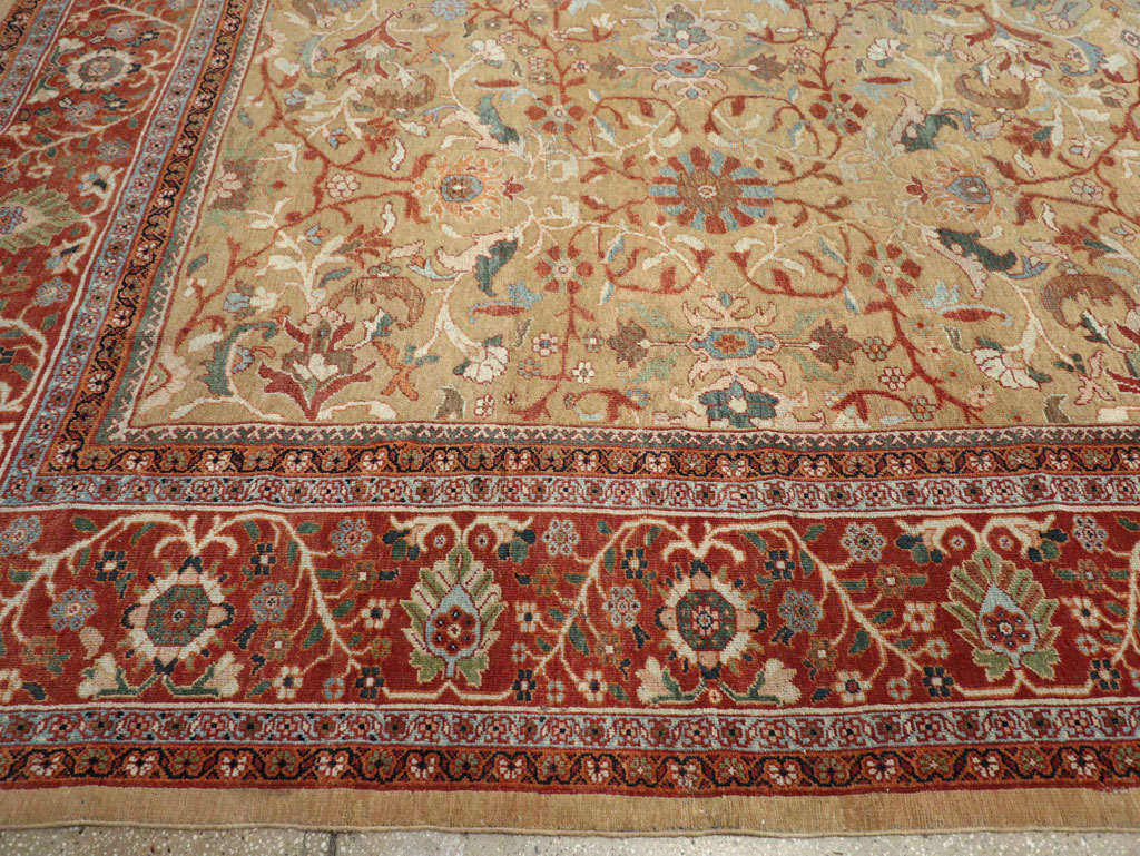 Antique Persian Mahal Oversize Carpet, No.31106 - Gss