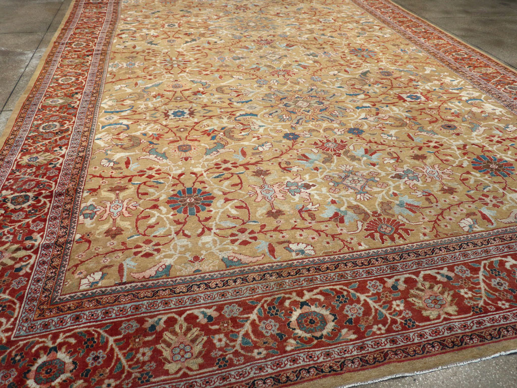 Antique Persian Mahal Oversize Carpet, No.31106 - Gss