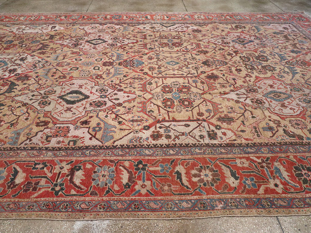 Antique Persian Sultanabad Oversize Carpet, No.31109 - Gss