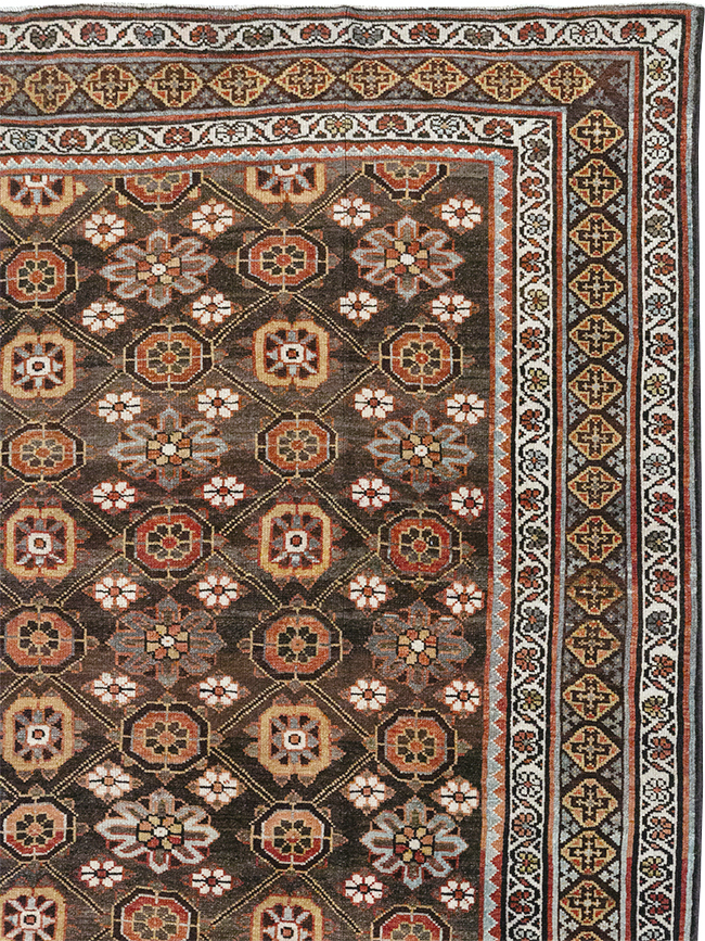 Antique Persian Kurd Gallery Carpet, No.31110 - Gss