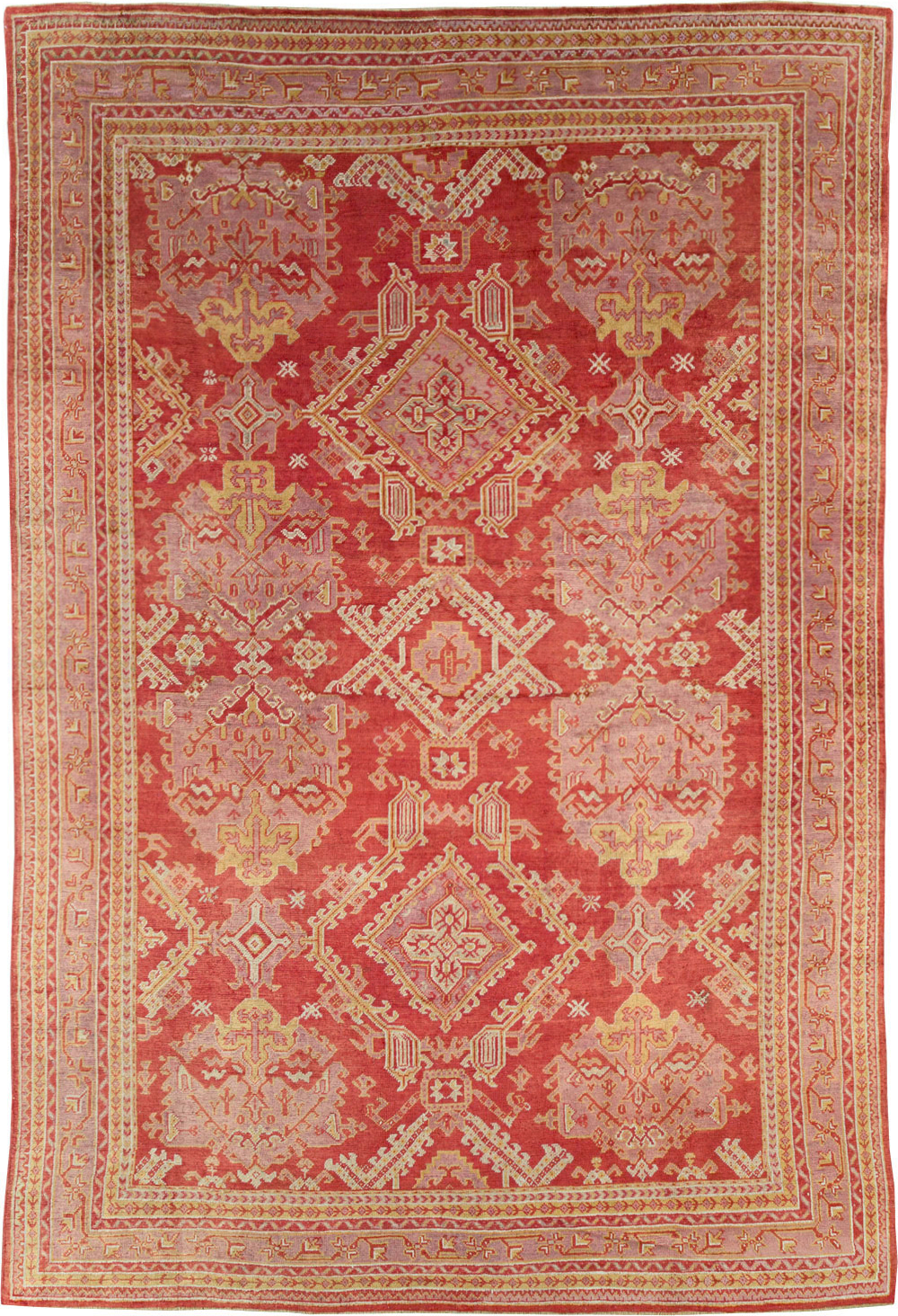 Antique Turkish Oushak Large Carpet, No.31111 - Gss
