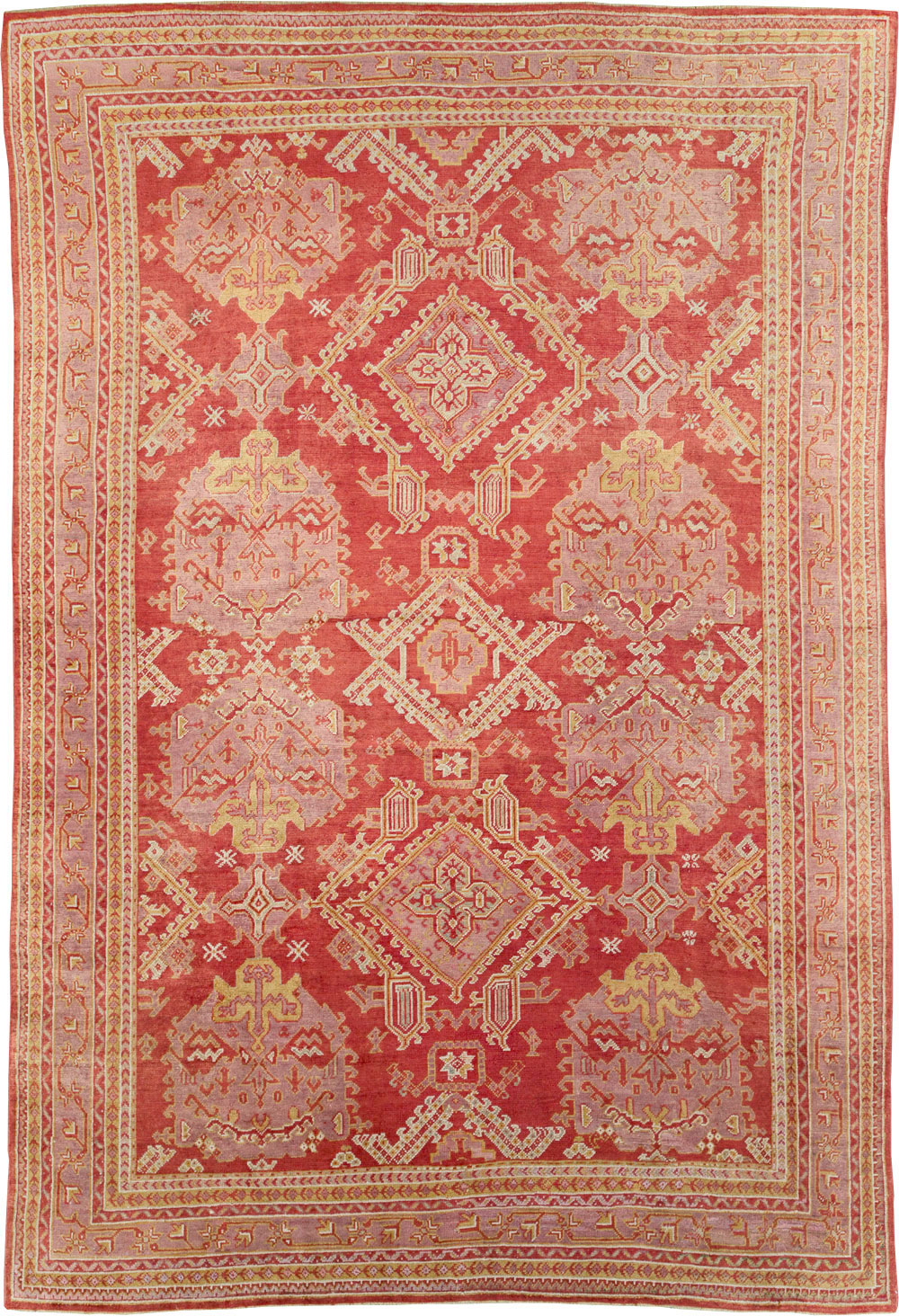 Antique Turkish Oushak Large Carpet, No.31111 - Gss