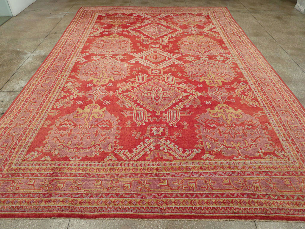 Antique Turkish Oushak Large Carpet, No.31111 - Gss