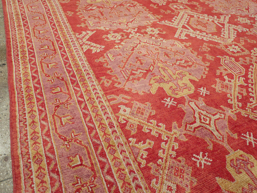 Antique Turkish Oushak Large Carpet, No.31111 - Gss