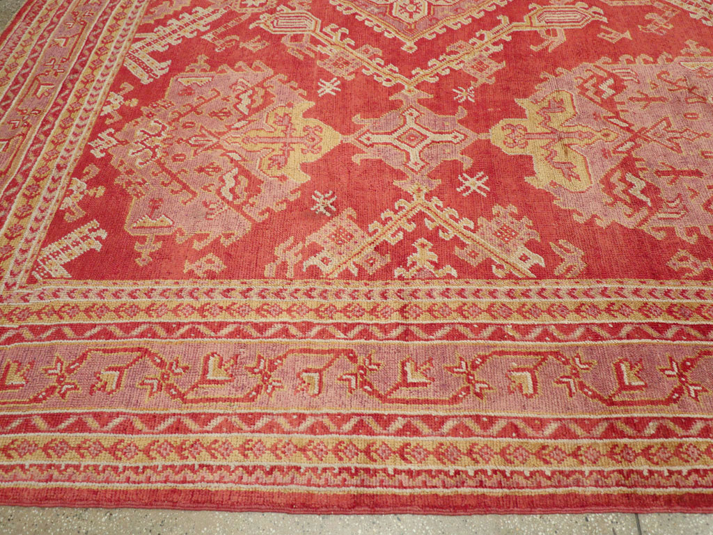Antique Turkish Oushak Large Carpet, No.31111 - Gss