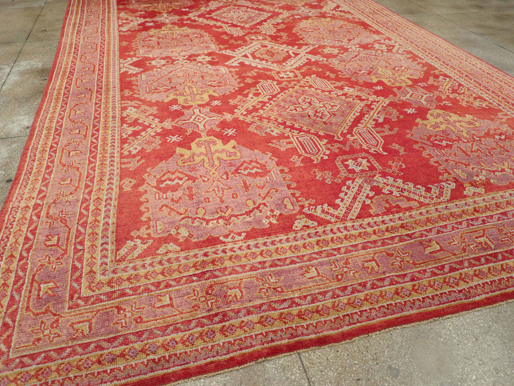 Antique Turkish Oushak Large Carpet, No.31111 - Gss