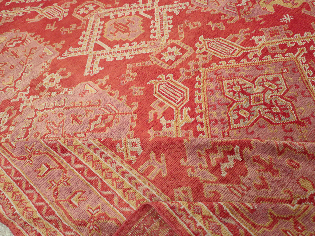 Antique Turkish Oushak Large Carpet, No.31111 - Gss