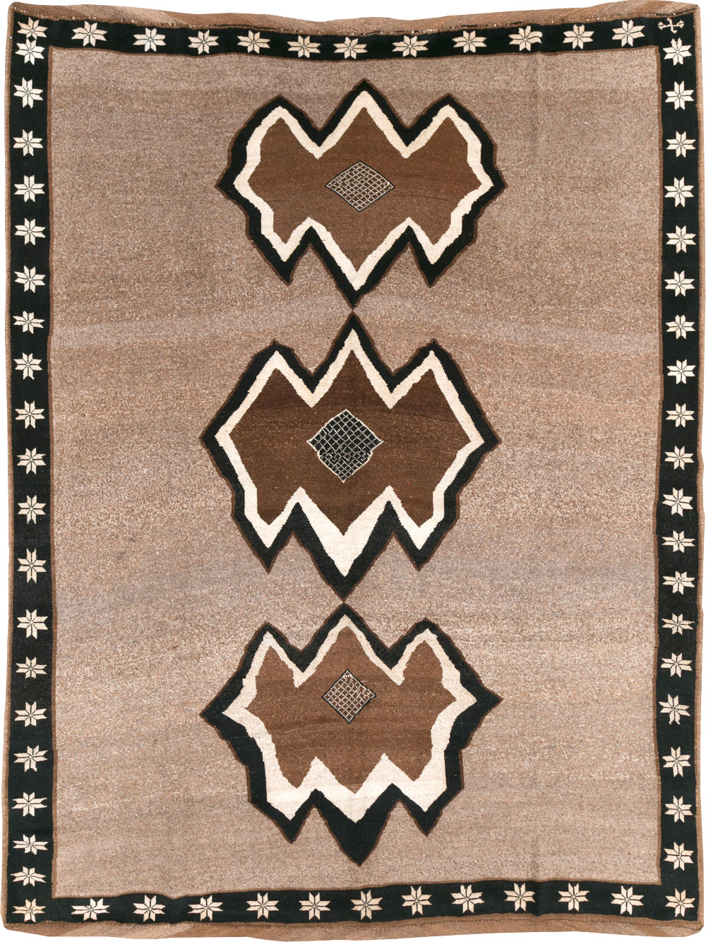 Vintage Turkish Anatolian Tribal Room Size Carpet, No.31112 - Gss