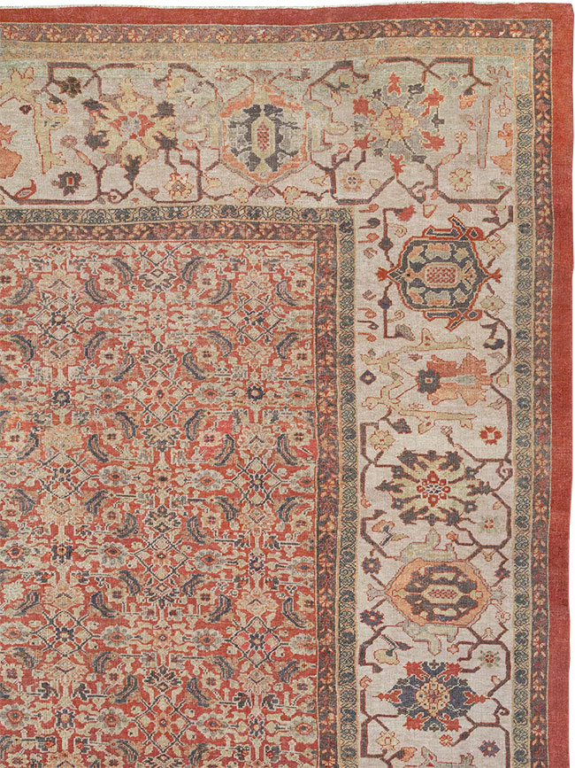 Antique Persian Mahal Oversize Carpet, No.31116 - Gss