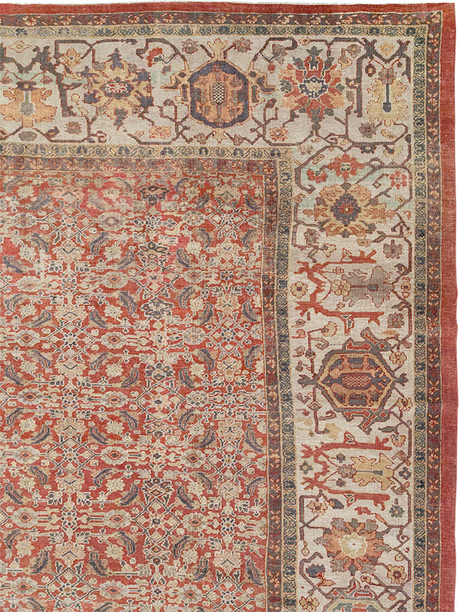 Antique Persian Mahal Oversize Carpet, No.31116 - Gss