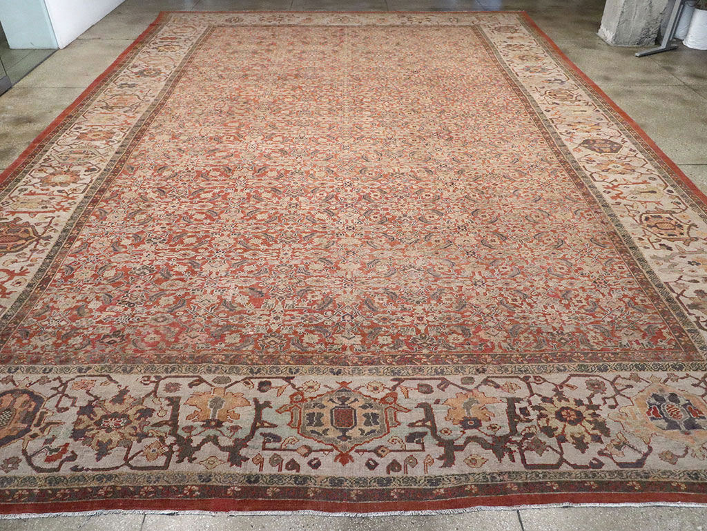 Antique Persian Mahal Oversize Carpet, No.31116 - Gss