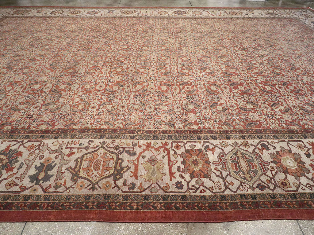 Antique Persian Mahal Oversize Carpet, No.31116 - Gss