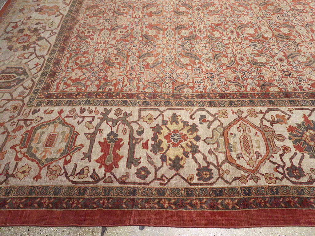 Antique Persian Mahal Oversize Carpet, No.31116 - Gss