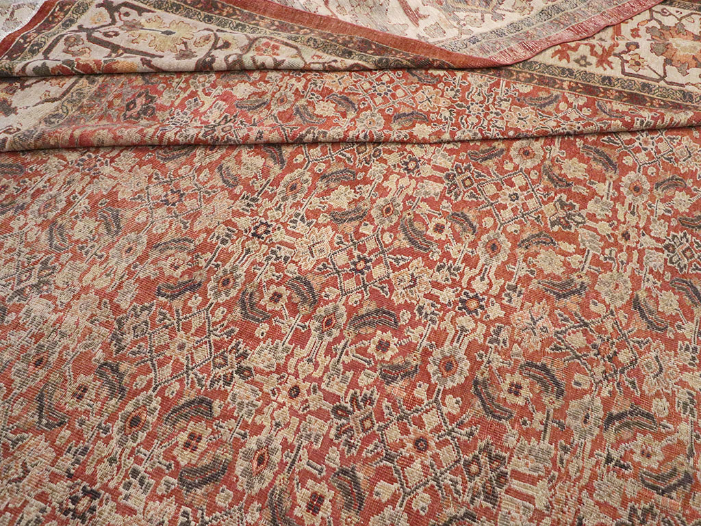 Antique Persian Mahal Oversize Carpet, No.31116 - Gss