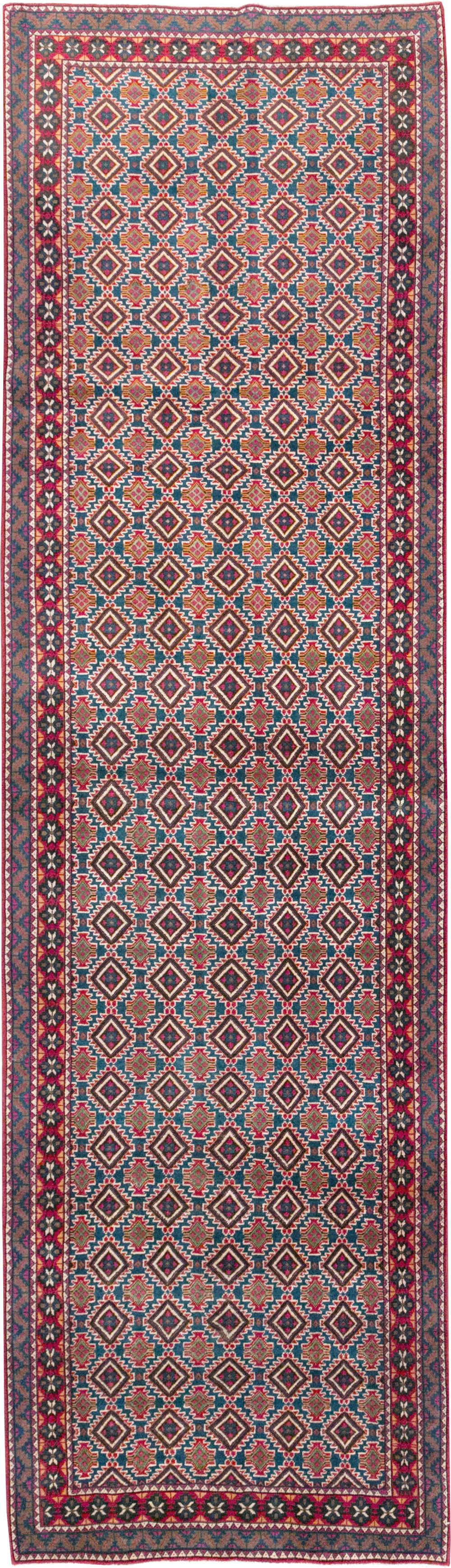 Vintage Persian Mashad Runner, No.31117 - Gss