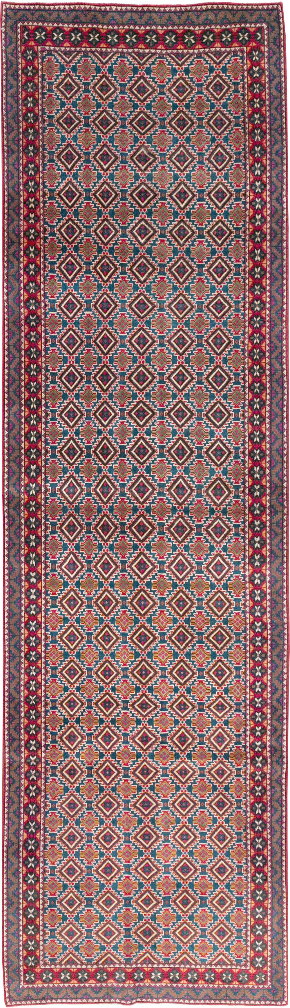 Vintage Persian Mashad Runner, No.31117 - Gss