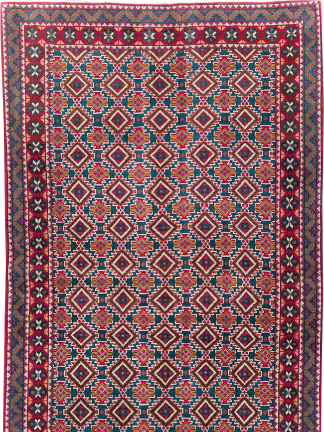 Vintage Persian Mashad Runner, No.31117 - Gss